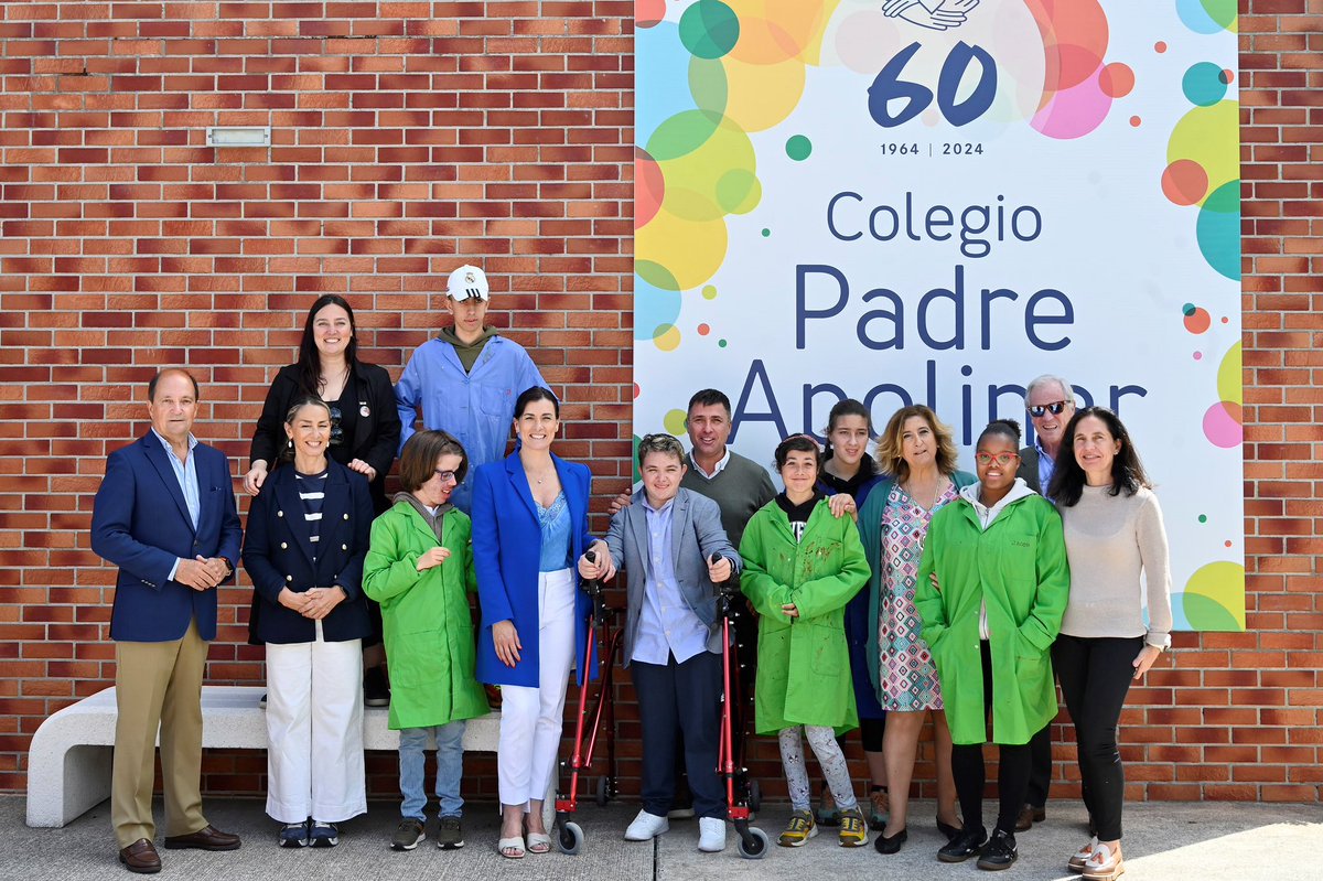 gemaigual's tweet photo. Felicidades al colegio Padre Apolinar de la @ObraSanMartin por sus 60 años de compromiso y crecimiento junto a los niños y jóvenes con discapacidad 👏🏻🎂
Gracias por este rato que hemos compartido conociendo nuevos programas educativos e instalaciones. Contad con nuestro apoyo❕ https://t.co/W2uPAWpMgl