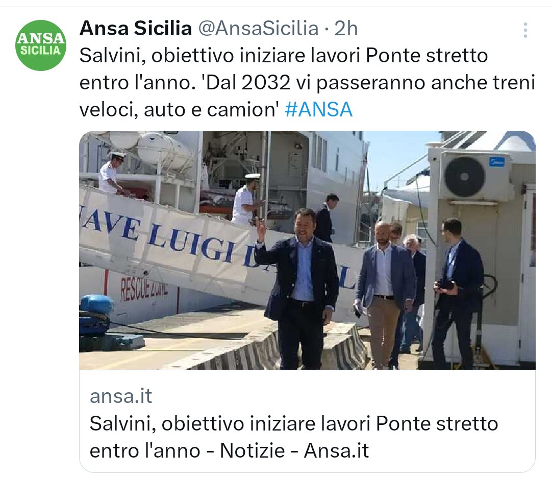 Prima era #Maggio e centomila posti di lavoro, ora entro l'anno senza specificare. Il tutto senza un progetto esecutivo. Quando capirete che il #pontesullostretto di #Salvini non si farà mai?