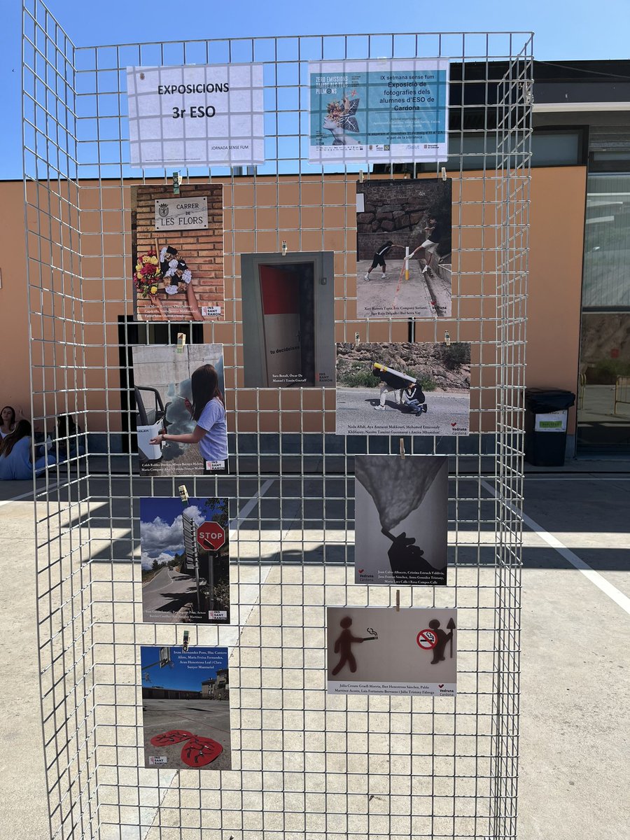 IX setmana sense fum amb <a href="/ajtcardona/">Ajuntament de Cardona</a> @VedrunaCardona <a href="/INSSANTRAMON/">INS SANT RAMON</a> Els alumnes d’ESO han presentat les obres artístiques per prevenir el consum del tabac i el vapeig #CAPCardona <a href="/icscatcentral/">ICS Catalunya Central</a> #ssfcat2024 <a href="/icscat/">ICS. Generalitat</a>