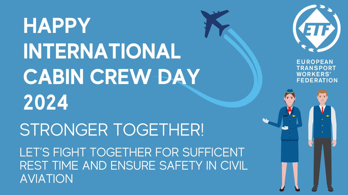 Wishing a happy International Cabin Crew Day to all cabin crew staff around Europe!

It is hard to imagine what aviation would possibly look like without the dedication, professionalism, and hard work of cabin crew. Thank you!