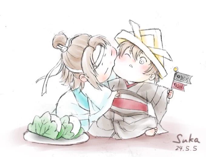 #今月描いた絵を晒そう
#魔道祖師
6月は8枚
どんどん減ってく😰
まそし愛が減った訳じゃないのよ
ひたすら線画が苦手なだけ💦 
