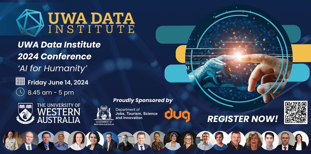 💻 🤖 Are you interested in discovering how AI can shape an inclusive and sustainable future? Join #UWA Data Institute on June 14 to hear experts discuss the transformative power of data and AI. @UWAresearch bit.ly/3yHl7kP