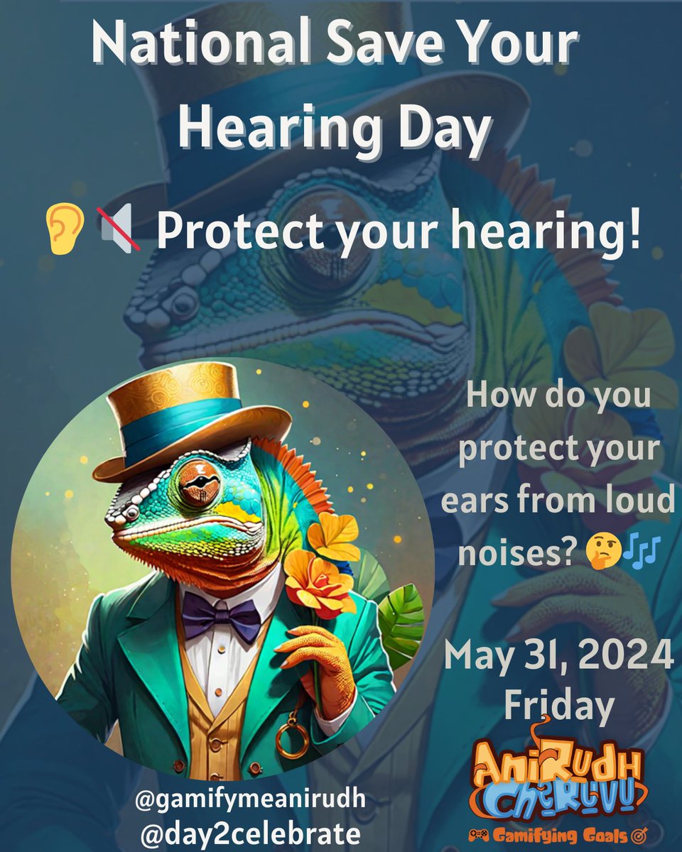 👂🔇 Happy National Save Your Hearing Day! Today, let's take steps to protect our precious sense of hearing and prevent hearing loss. Whether you're attending a loud concert, 

#HearingHealth #ProtectYourEars #PreventHearingLoss #AuditoryHealth #NoiseProtection #EarSafety 👂🔇