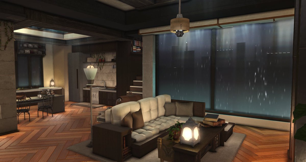 StrangeFrog00's tweet photo. [ L size ] 비 오는 시티뷰 하우스 

#FF14ハウジング #FF14housing #HousingEden #FF14_하우징 https://t.co/1ApLePniIF