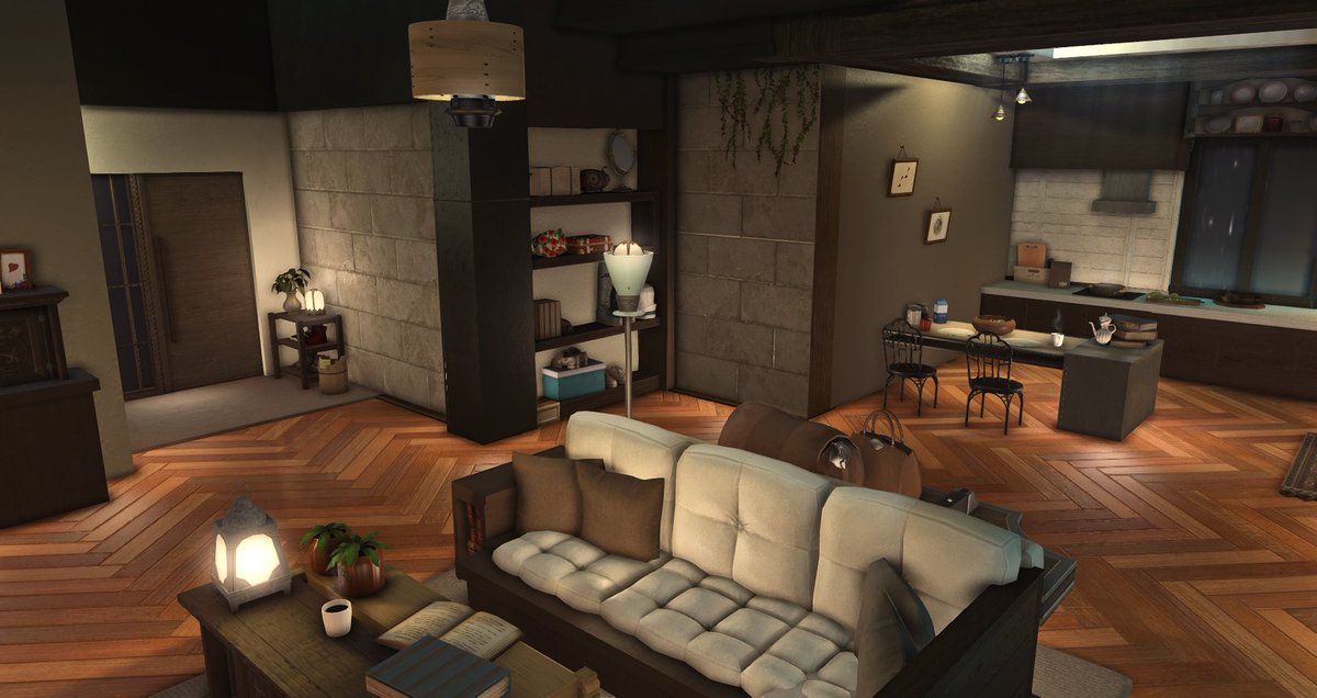 StrangeFrog00's tweet photo. [ L size ] 비 오는 시티뷰 하우스 

#FF14ハウジング #FF14housing #HousingEden #FF14_하우징 https://t.co/1ApLePniIF