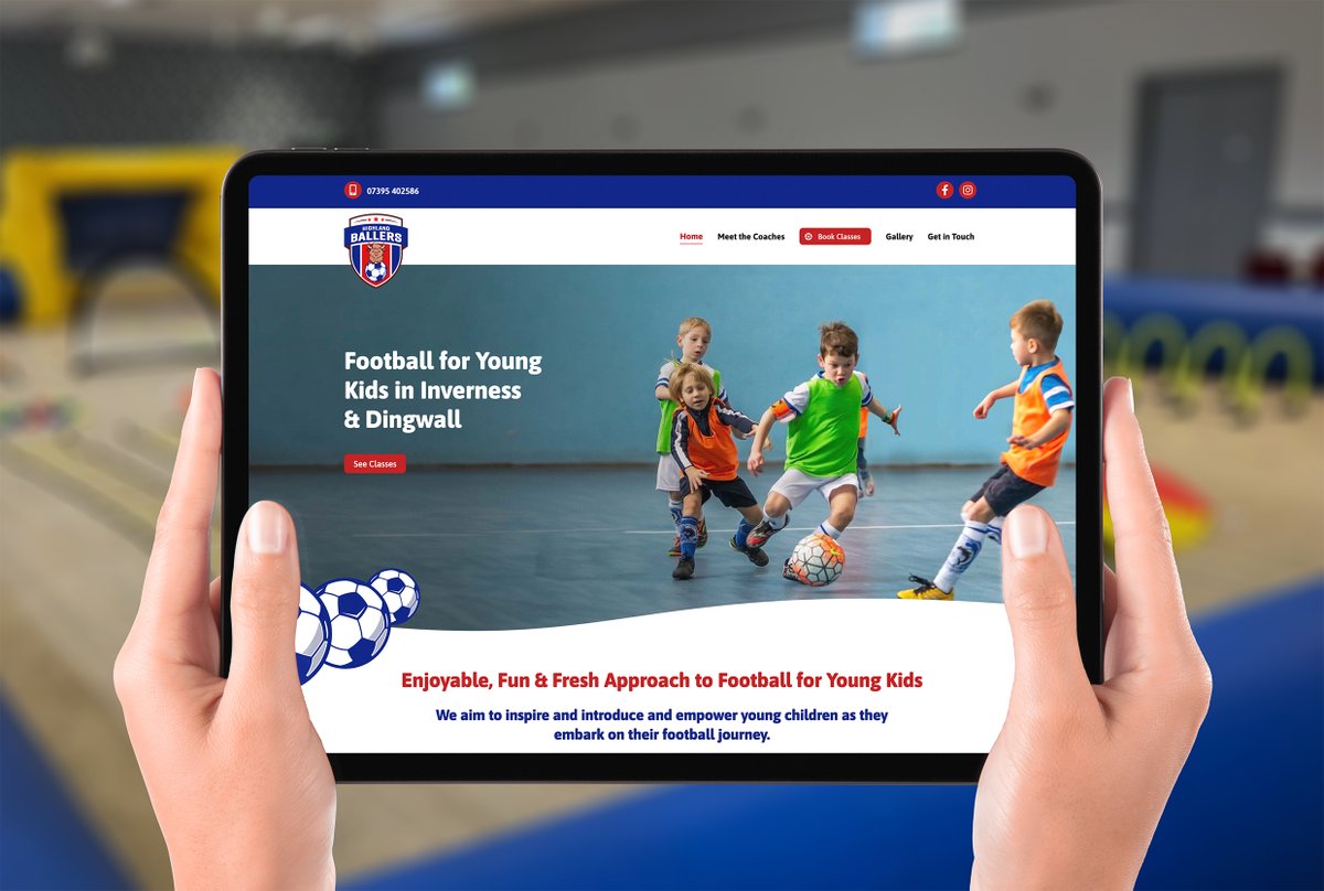 PremDigitalWeb's tweet image. Recent Website, Logo and Branding for Highland Ballers - Football for Young Kids up to 5 years, in Inverness &amp;amp; Dingwall. #Websitedesign #Logodesign #Graphicdesign #Webdesigners #Inverness #Football 👉 highlandballers.co.uk