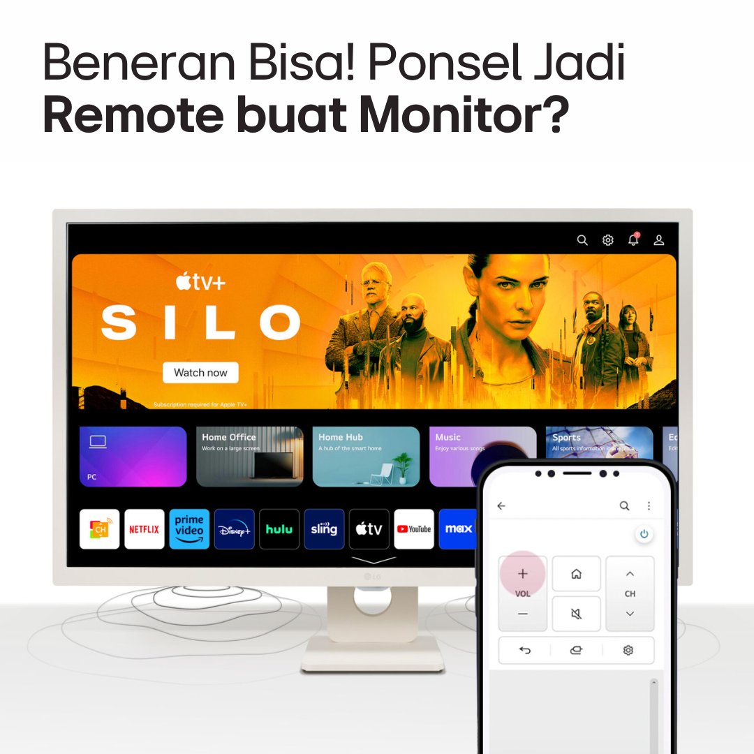 Mau nonton enak di monitor kayak TV?

Pakai ThinQ app di LG MyView Smart Monitor 32SR50F. Ponselmu langsung jadi remote!

Cek di lge.ai/6015em62D

#LifesGood #ReinventYourFuture #BetterLifeforAll #InnovationforaBetterLife #LG #LGIndonesia #LGMyViewSmartMonitor #32SR50F