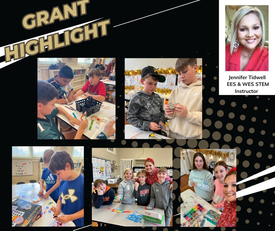 Grant Highlight: Jennifer Tidwell!
'The CCSF Grant made a huge impact in my new STEM classroom. With this grant, I was able to purchase new tables and stools for the STEM lab. This new furniture helped support various learning activities, group projects, and discussions.'