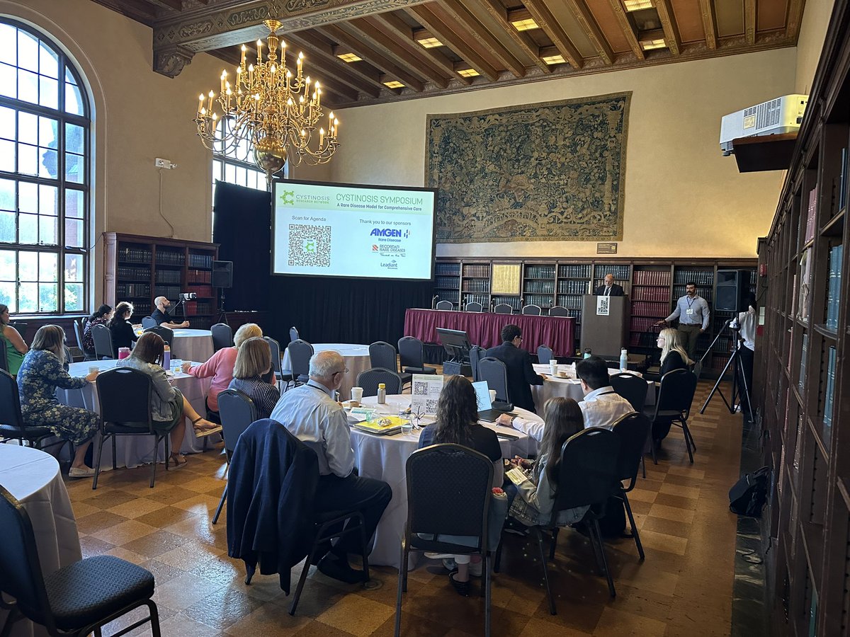 The Cystinosis Symposium: A Rare Disease Model for Comprehensive Care
is officially underway! 

#cystinosis #RareDisease <a href="/AshleyGefen/">Ashley M Gefen, MD MS</a>