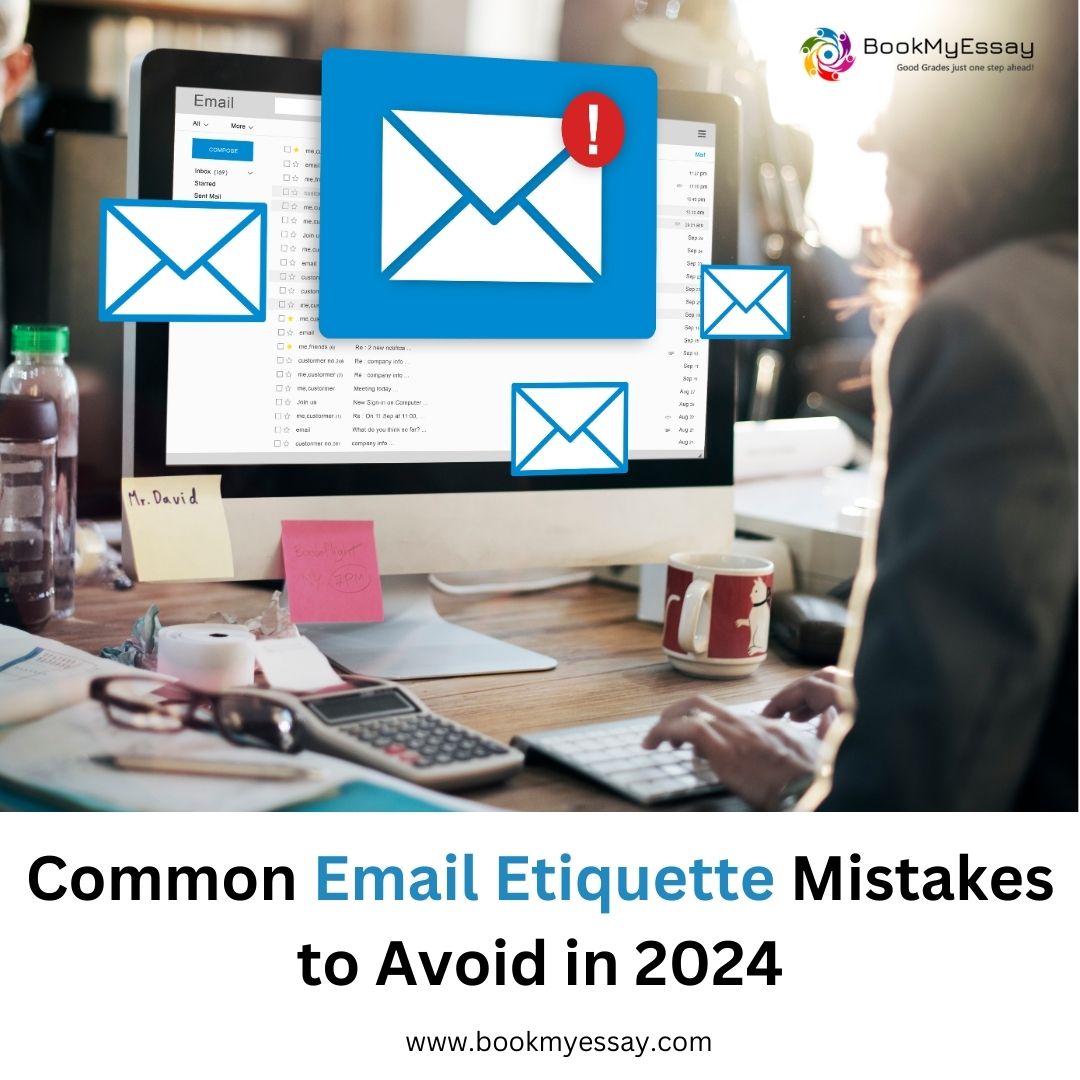 Discover the top email etiquette mistakes to avoid in 2024 with BookMyEssay and enhance your professional communication skills today Read More: shorturl.at/v3uIa #EmailEtiquette #ProfessionalEmails #EmailTips #EmailBestPractices #EmailCommunication #EmailManners
