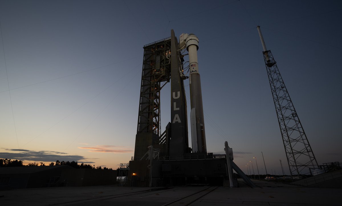 Good morning from Space Launch Complex-41 ☀️

Weather remains 90% favorable for tomorrow's 12:25pm ET launch of the agency's <a href="/BoeingSpace/">Boeing Space</a> Crew Flight Test aboard a <a href="/ulalaunch/">ULA</a> Atlas V rocket.

Tune in at 1pm ET today for the latest from mission leaders: go.nasa.gov/4e1pCqm