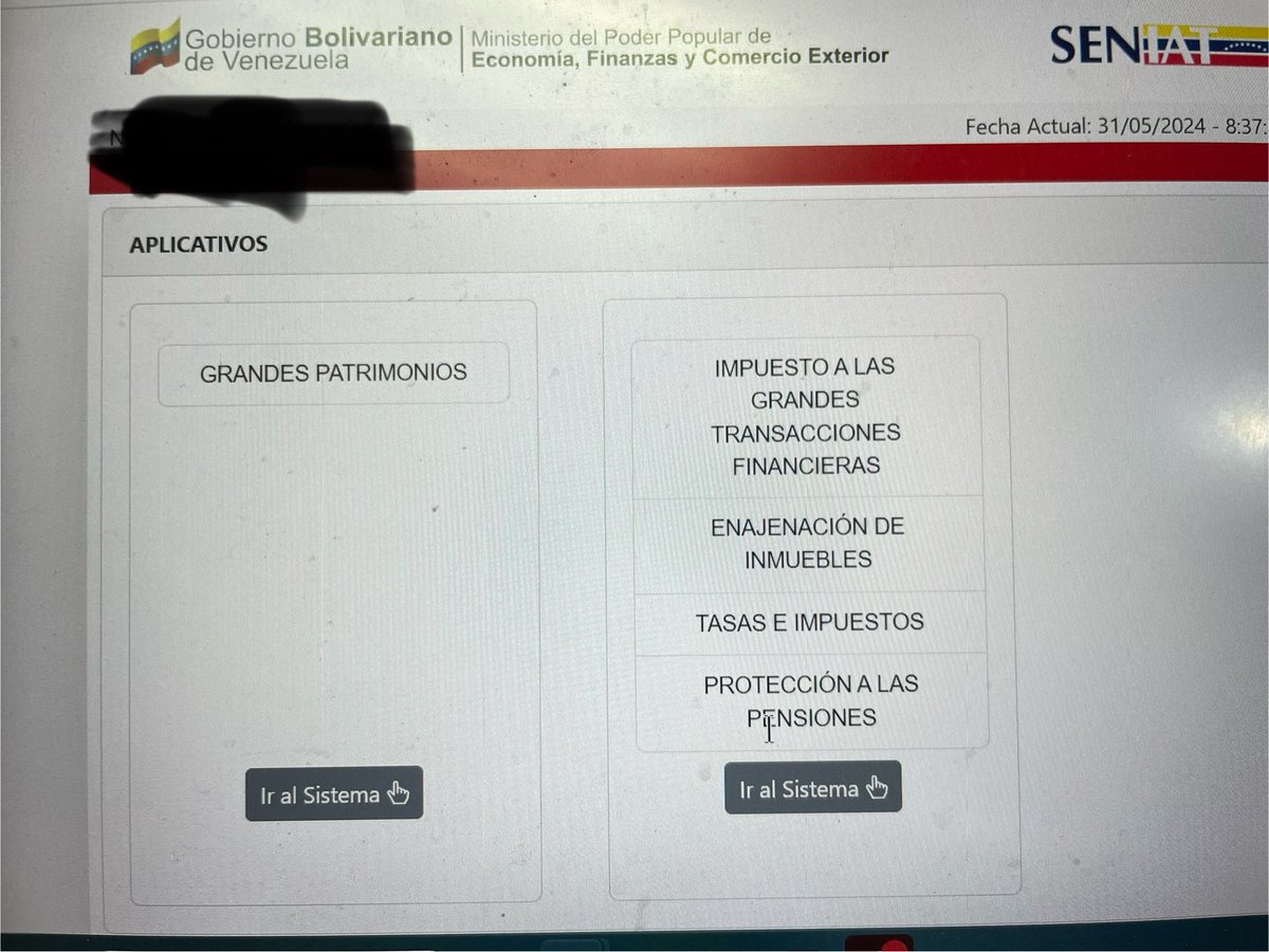 #Pensiones Feliz día, habilitado portal Seniat para pago de Impuesto para protección de Pensiones