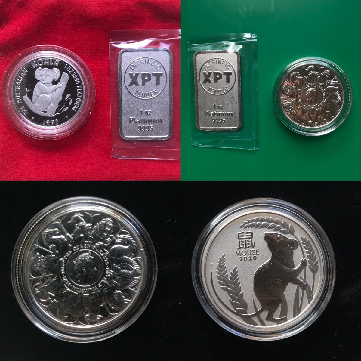 MidniteGardner's tweet image. “The journey to a #Platinum Mouse starts with a single swap!” 
« The Midnight Gardener

After 4 years chasing a #PerthMint Pt Mouse I finally got one today! Swapped my Proof Koala for XPT Bar, XPT for Queen’s Beasts Completer, &amp;amp; that for a Mousey! #LunarSeries3 #Pt up to date! ^^