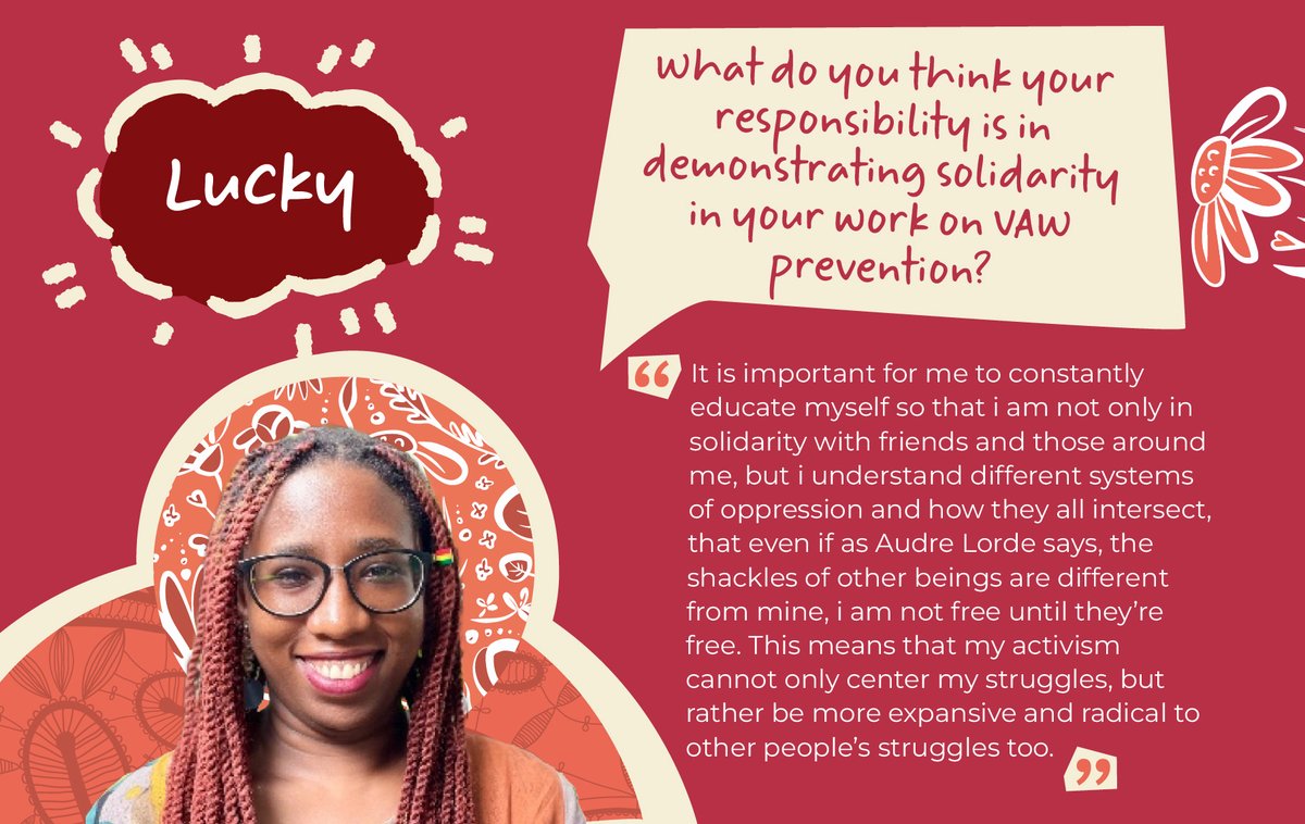 Feminist power is the antidote to violence. 

African feminists like @KobugabeLucky  are advancing safer realities for women and diverse groups across the HESA region.

#VAWPrevention #PreventGBV #EndVAW
