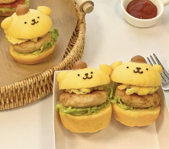 Pompompurin burgers