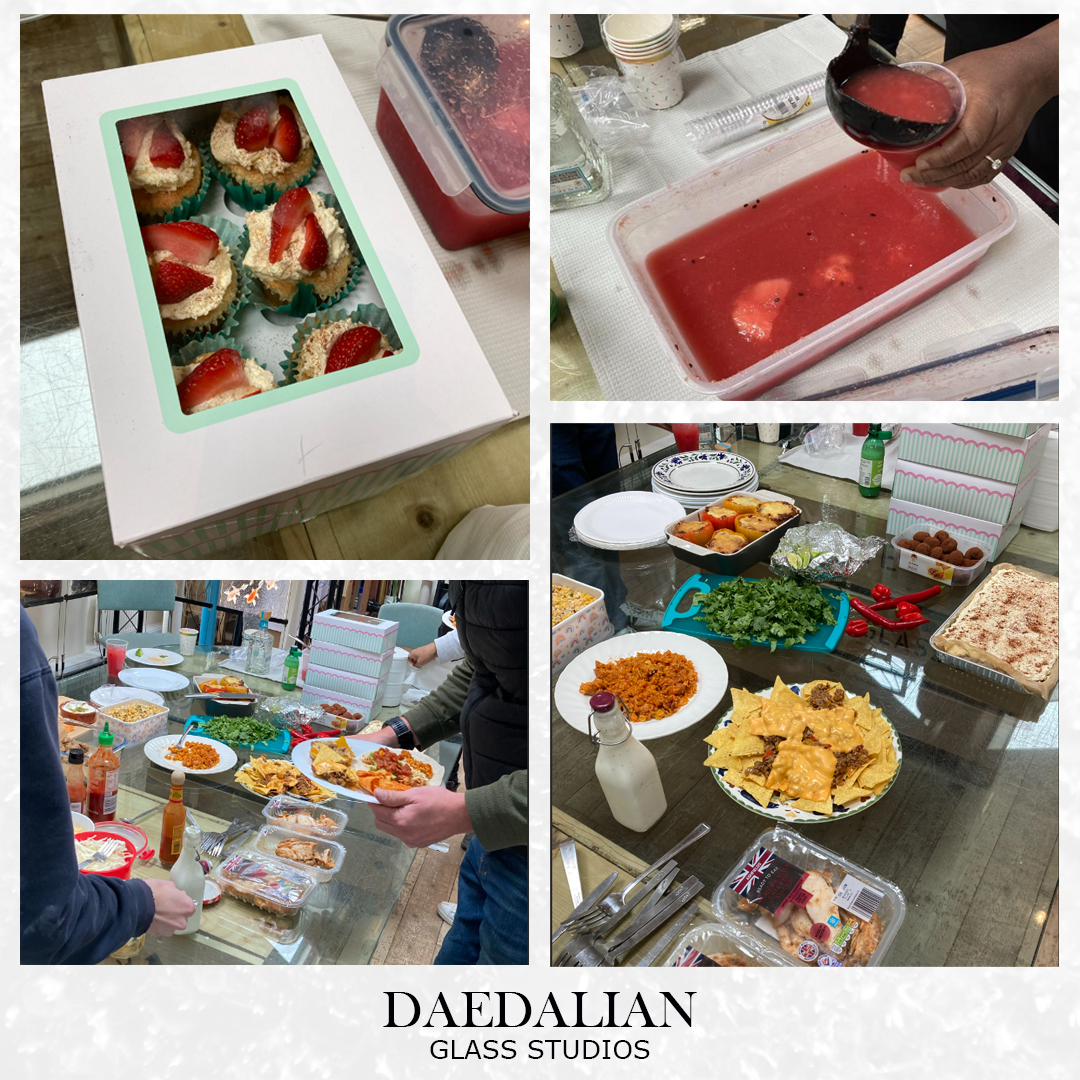 This months themed lunch was Mexican! Its safe to say after lots of watermelon juice, tacos, nachos, cupcakes and snacks, the team was pretty full!
.
.
.
#daedalianglass #teamlunch #workculture