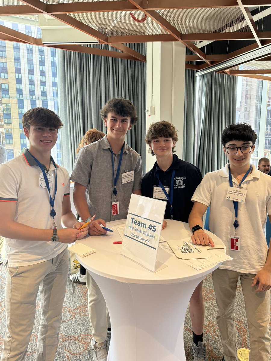 Had the incredible opportunity to visit Amazon’s headquarters in NYC this week. Students placed top in the state for the stock market game &amp; played in person with other schools!