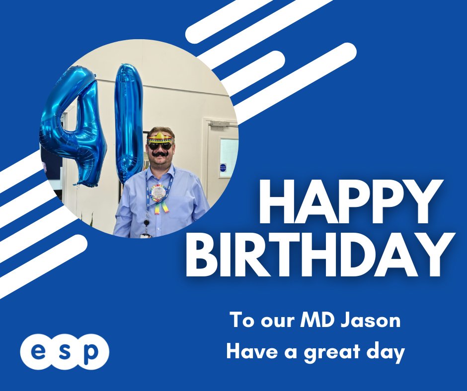 espduck's tweet image. 🎉HAPPY BIRTHDAY 🎉
To our MD Jason...Enjoy your day and our staff BBQ (look out for our pictures later today)
#espprojects #corevalues #family