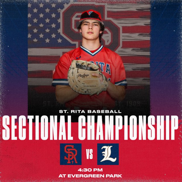 Today, the Mustangs travel to Evergreen Park HS to battle @Lemont_Baseball for the Class 3A Sectional Championship at 4:30pm. #SRBaseball