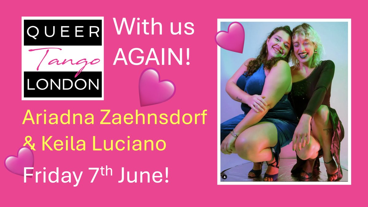 youtu.be/BxhuNGnpAec - watch it and feel the JOY!

Joy is QTL’s speciality! BOOK HERE: bishopsgate.org.uk/book?id=242201

PRIVATE CLASSES? Oh yes!
Contact our own Margaret Trotter for details here: contact@queertangolondon.com
#queertango #queer #tango #samesexdancing @bishopsgateInst