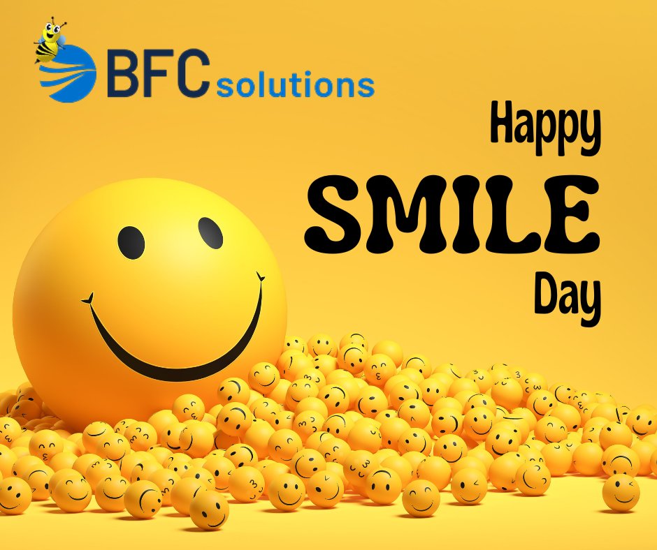 BFCSolutions's tweet photo. Get ready to show off happy, because May 31, 2024 is 'National Smile Day'! Yep, a day dedicated to spreading smiles. Considered a universal language, there is an intercultural connection in smiling. So, spread joy and share your beautiful smiles! 😁 #NationalSmileDay #SpreadJoy https://t.co/O20Hcbmc60