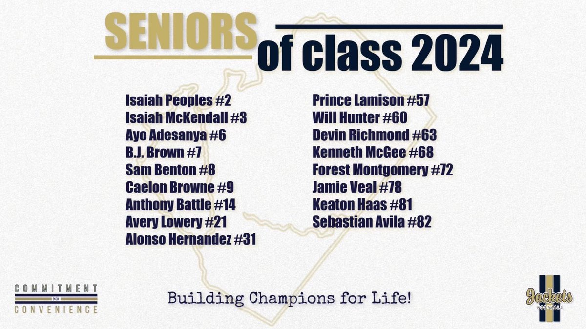 Tonight the Class of 2024 gets one more Friday Night in Paul B Gay Stadium. We are proud of you and look forward to seeing your future success. Congratulations go be great. 🐝🐝