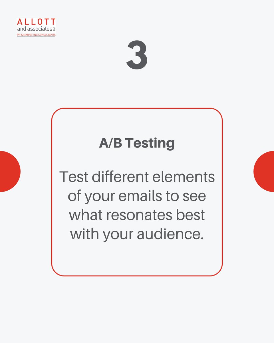#EmailMarketing is a brilliant way to keep up with clients and prospects whilst generating new leads and #conversions.

Everybody’s inboxes are becoming increasingly saturated.

So, creating eye catching and engaging emails is CRUCIAL!

Here are our top 3 email marketing tips 👇