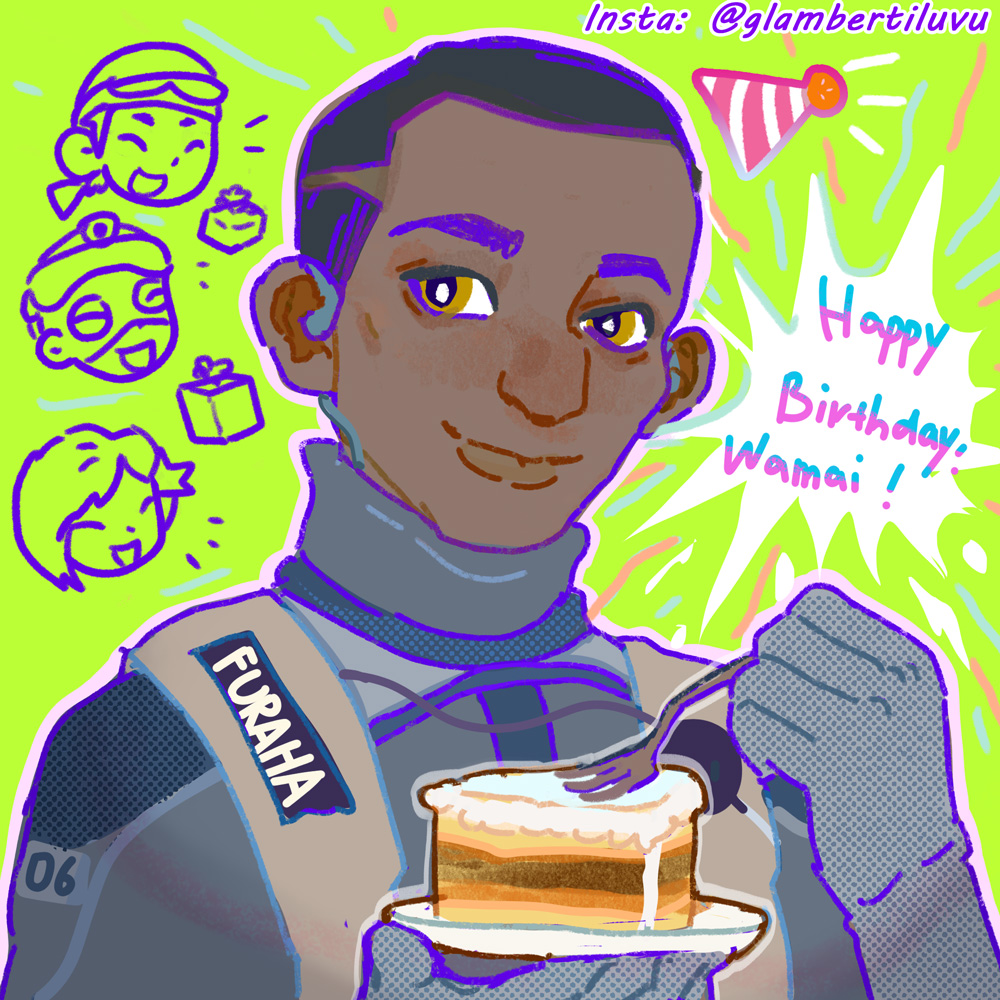 glambertiluvu's tweet photo. Happy Birthday! Wamai! (Man's Birthday is on June 1st)

#Rainbowsixsiege #r6community #wer6community #r6fanart #Wamai https://t.co/momQd2TAwi