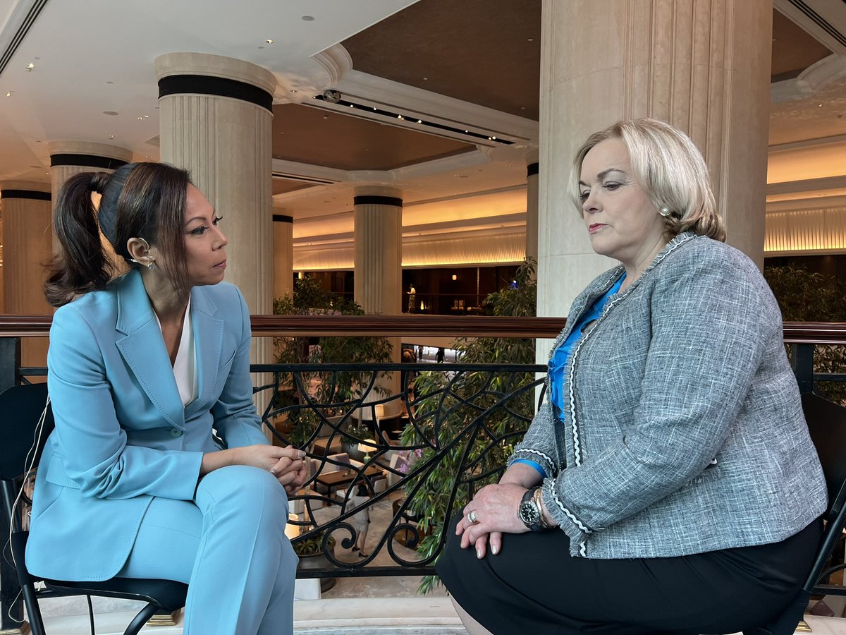 BBTVAlexC's tweet photo. Defence and diplomacy with @haslindatv - Bloomberg meets at #shangriladialogue #Lithuania #USCyberCommand #NewZealand https://t.co/iIljt6p7JW