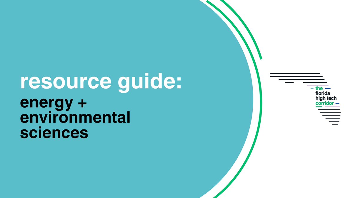 Get connected to over 20+ Energy + Environmental Sciences resources in our latest resource guide! 🌱

floridahightech.com/resource-guide… 

#Energy #Innovation #FloridaHighTech