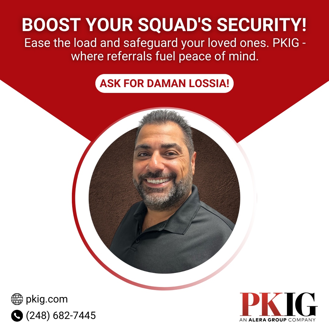 Referrals are the fuel that powers peace of mind at PKIG.

Trust us to ease the load and provide the security your team deserves.

Experience the difference of our reliable insurance solutions and protect what matters most.

#PKIG #autoinsurance #homeinsurance