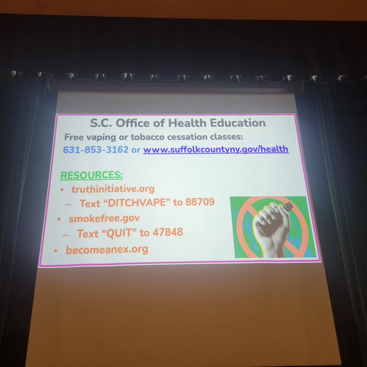 Thank you to Athletes Helping Athletes (AHA) who visited from HHS today to present to our Health and P.E. classes about the dangers of vaping. #OneHFamily #HFStrongerTogether #HFInnovates #HFUnited