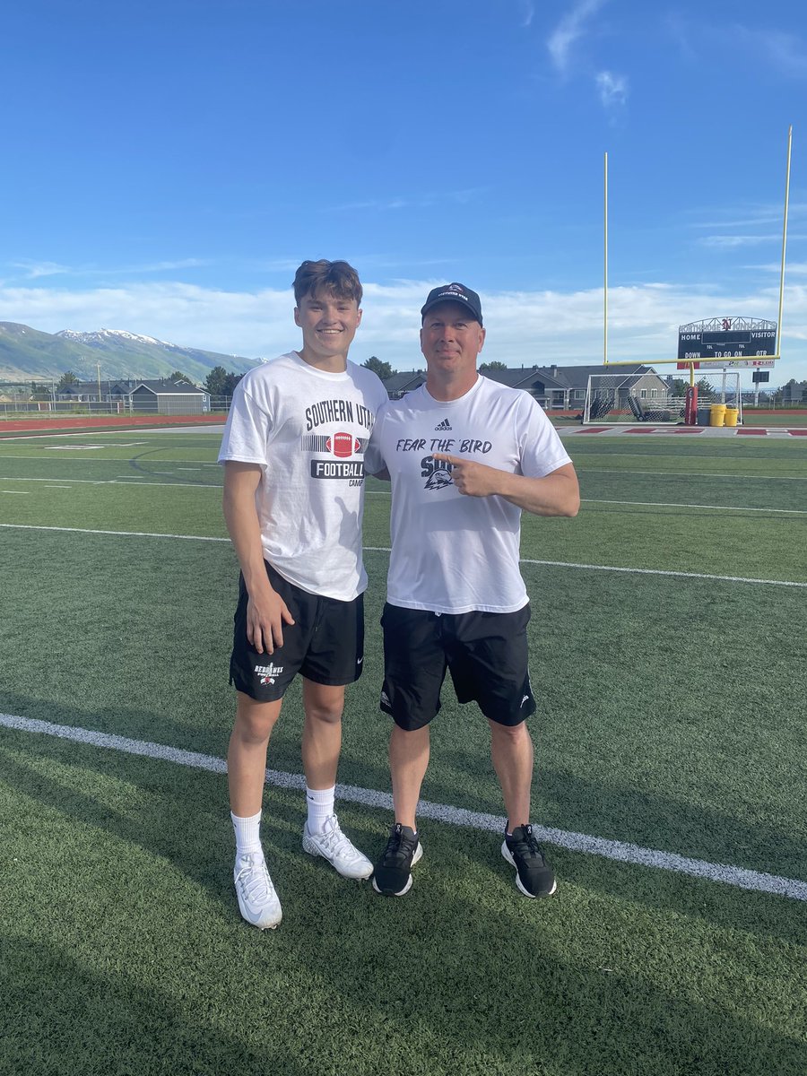 Emerson Geilman (@emersongeilman) on Twitter photo So grateful and blessed to receive my first D1 offer from Southern Utah University! Huge thank you to all my coaches and teammates that have helped me so much! <a href="/SUUFB_/">Southern Utah Football</a> <a href="/delanefitz/">DeLane Fitzgerald</a> <a href="/willbrunson733/">Will Brunson</a> <a href="/BlairAngulo/">Blair Angulo</a> <a href="/BrandonHuffman/">Brandon Huffman</a> <a href="/PrepRedzone/">Prep Redzone 🏈</a> <a href="/RedhawksBhs/">BHS Redhawks Football</a> So grateful and blessed to receive my first D1 offer from Southern Utah University! Huge thank you to all my coaches and teammates that have helped me so much! <a href="/SUUFB_/">Southern Utah Football</a> <a href="/delanefitz/">DeLane Fitzgerald</a> <a href="/willbrunson733/">Will Brunson</a> <a href="/BlairAngulo/">Blair Angulo</a> <a href="/BrandonHuffman/">Brandon Huffman</a> <a href="/PrepRedzone/">Prep Redzone 🏈</a> <a href="/RedhawksBhs/">BHS Redhawks Football</a>