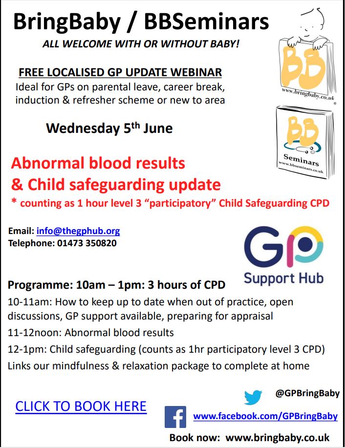 GP Support Hub (@gp_hub) on Twitter photo 📢Hey SNEE GPs come & join our fabulous BringBaby event next week, you are welcome with or without baby 🩺👶Use the link to book 👇eventbrite.co.uk/e/suffolk-gp-b………
<a href="/SNEEICB_IES/">NHS SNEE ICB - Ipswich and east Suffolk</a>
<a href="/SNEEICB_NEE/">NHS SNEE ICB - north east Essex</a>
<a href="/SNEEICB_WS/">NHS SNEE ICB - west Suffolk</a> 📢Hey SNEE GPs come & join our fabulous BringBaby event next week, you are welcome with or without baby 🩺👶Use the link to book 👇eventbrite.co.uk/e/suffolk-gp-b………
<a href="/SNEEICB_IES/">NHS SNEE ICB - Ipswich and east Suffolk</a>
<a href="/SNEEICB_NEE/">NHS SNEE ICB - north east Essex</a>
<a href="/SNEEICB_WS/">NHS SNEE ICB - west Suffolk</a>