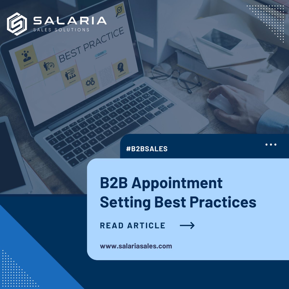 Elevate your B2B strategies with our guide on "B2B Appointment Setting Best Practices." Master the techniques that top performers use to maximize efficiency and effectiveness in their sales processes.

Read More salariasales.com/.../b2b-appoin…...

#b2bsales #salestips #leadgeneration