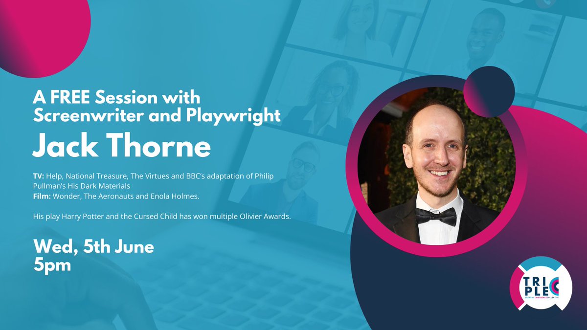 We're kicking of our season next with the incredible Jack Thorne. To register your free space and full details can be found here: eventbrite.co.uk/e/a-session-wi…