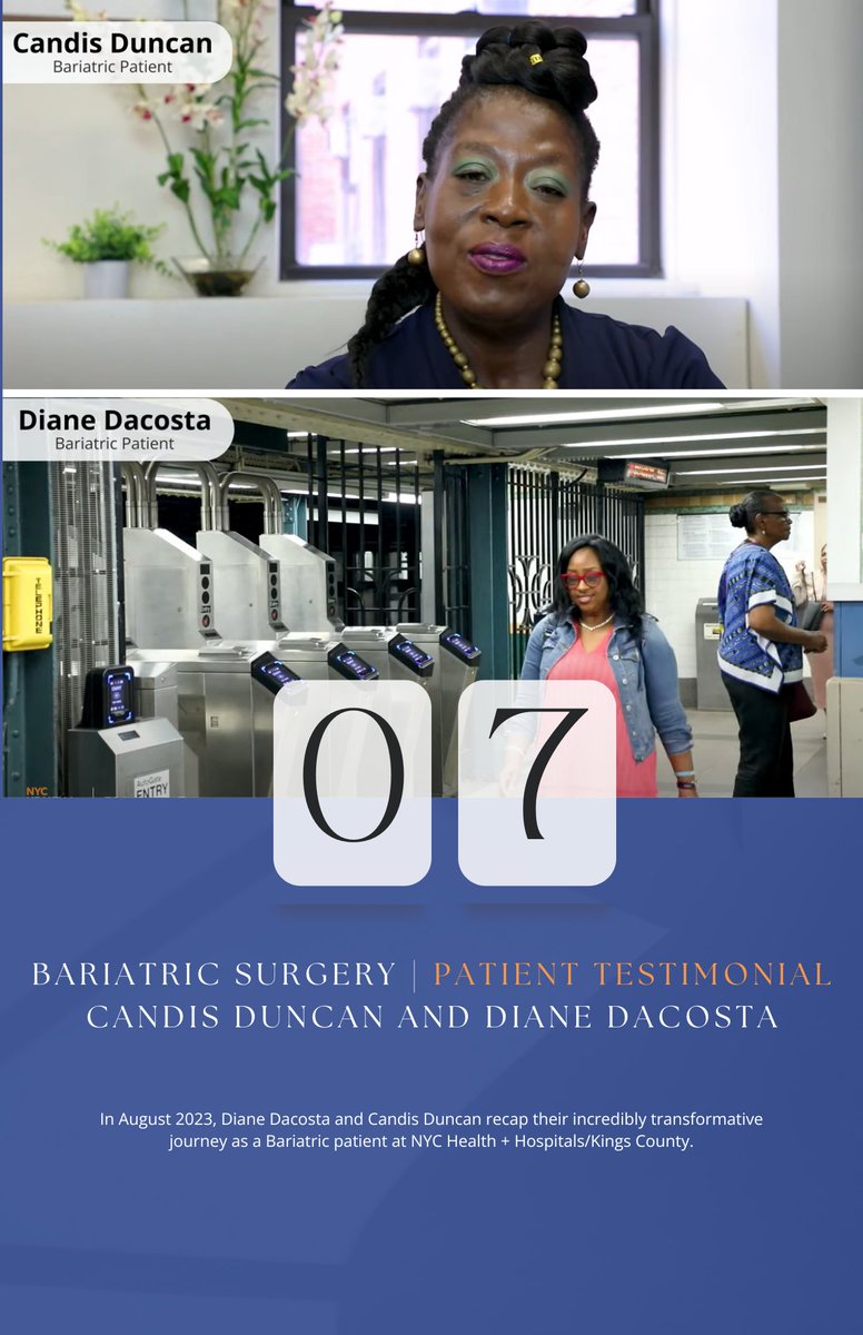 #7 of the #WeAreKingsTopHighlights is when patients Diane Dacosta and Candis Duncan recapped their incredibly transformative journey as a Bariatric patient @KingsCountyHosp back in August of 2023. 🏋️‍♂️