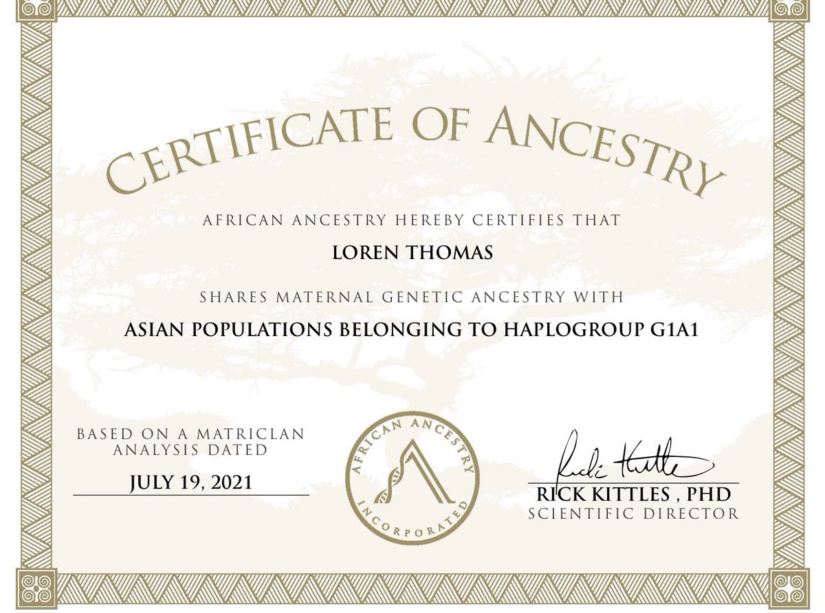 I did #Ancestry DNA and #AfricanAncestry. I had hella West African and Irish on Ancestry DNA, but African Ancestry….told me I’m certified Asian 👀😂