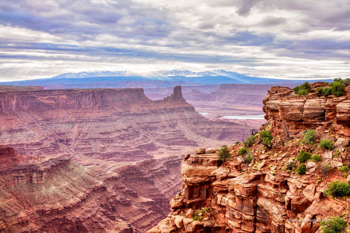 Standing on the precipice of Dead Horse Point overlook, I felt as if I had stumbled onto a Martian landscape, sculpted with the dramatic flair of a divine hand. Below, the canyon twisted and turned like a giant, petrified serpent, its rich, reddish-brown layers revealing the deep