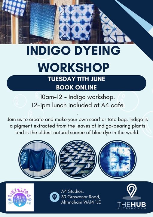A4TheEngineShed's tweet photo. Go on, give it a go! Make new friends and have a cuppa ☕
@dtcrafts @Making_Futures @waitingroomalty
#indigo #dye #wool #yarn #craft #workshop #crochet #design #art #workshop #social #crafting
#Café #communitycafé #childrenfriendly #dogfriendly #communityspace #supportlocal https://t.co/4ZfgOYxRYl