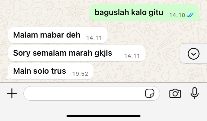 ngambek dah lu