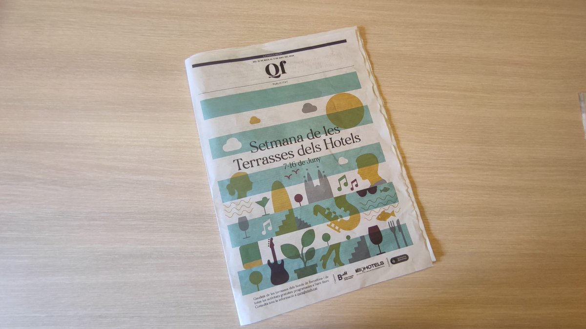 MesQHotels's tweet photo. 🗞️Avui amb el #QuèFem? de @LaVanguardia   tota la programació de la #SetmanaTerrasses24!

Llegeix l'article aquí 👇https://t.co/mYRffHAqNm https://t.co/q1aCKfvrn0