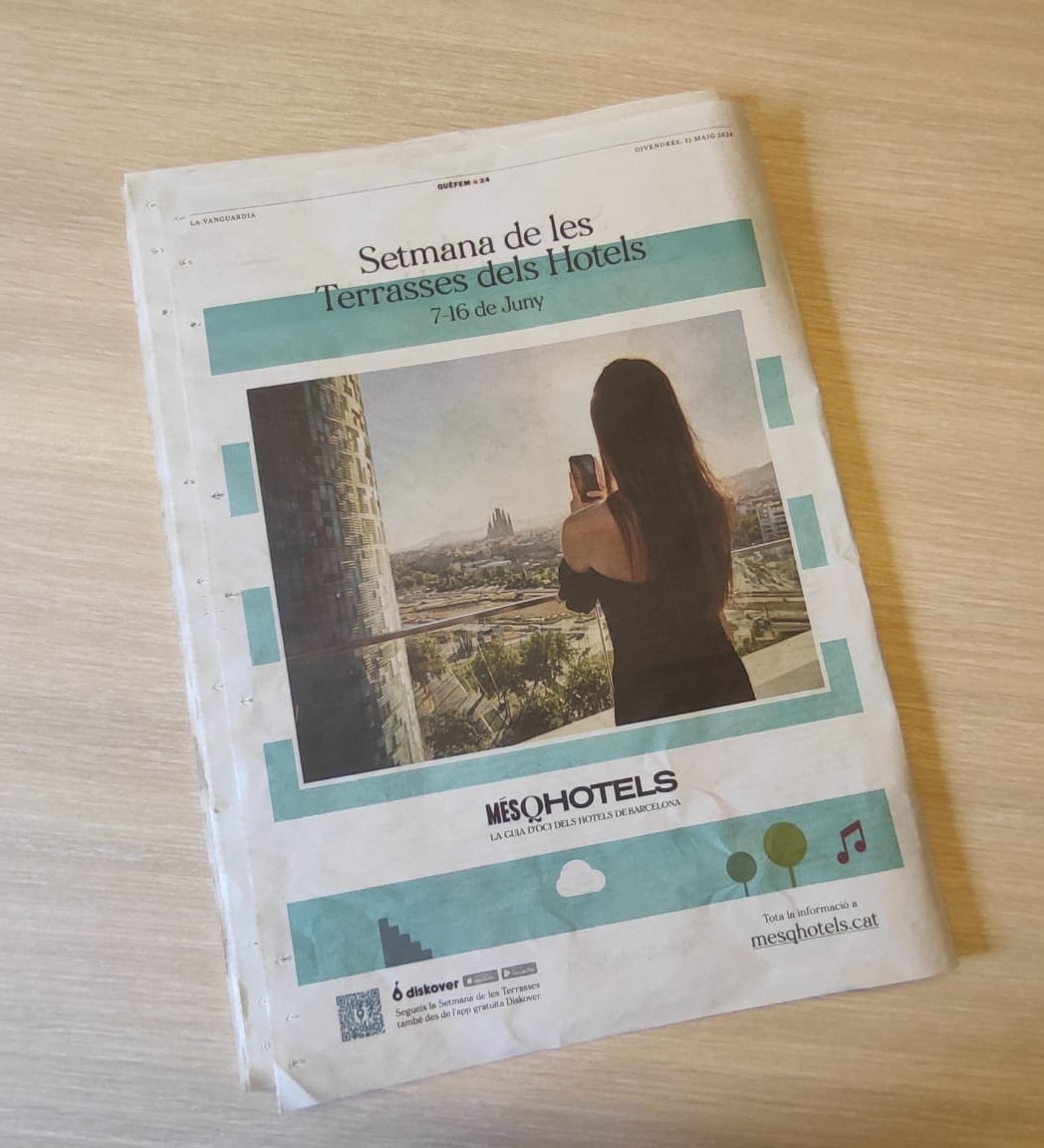 MesQHotels's tweet photo. 🗞️Avui amb el #QuèFem? de @LaVanguardia   tota la programació de la #SetmanaTerrasses24!

Llegeix l'article aquí 👇https://t.co/mYRffHAqNm https://t.co/q1aCKfvrn0