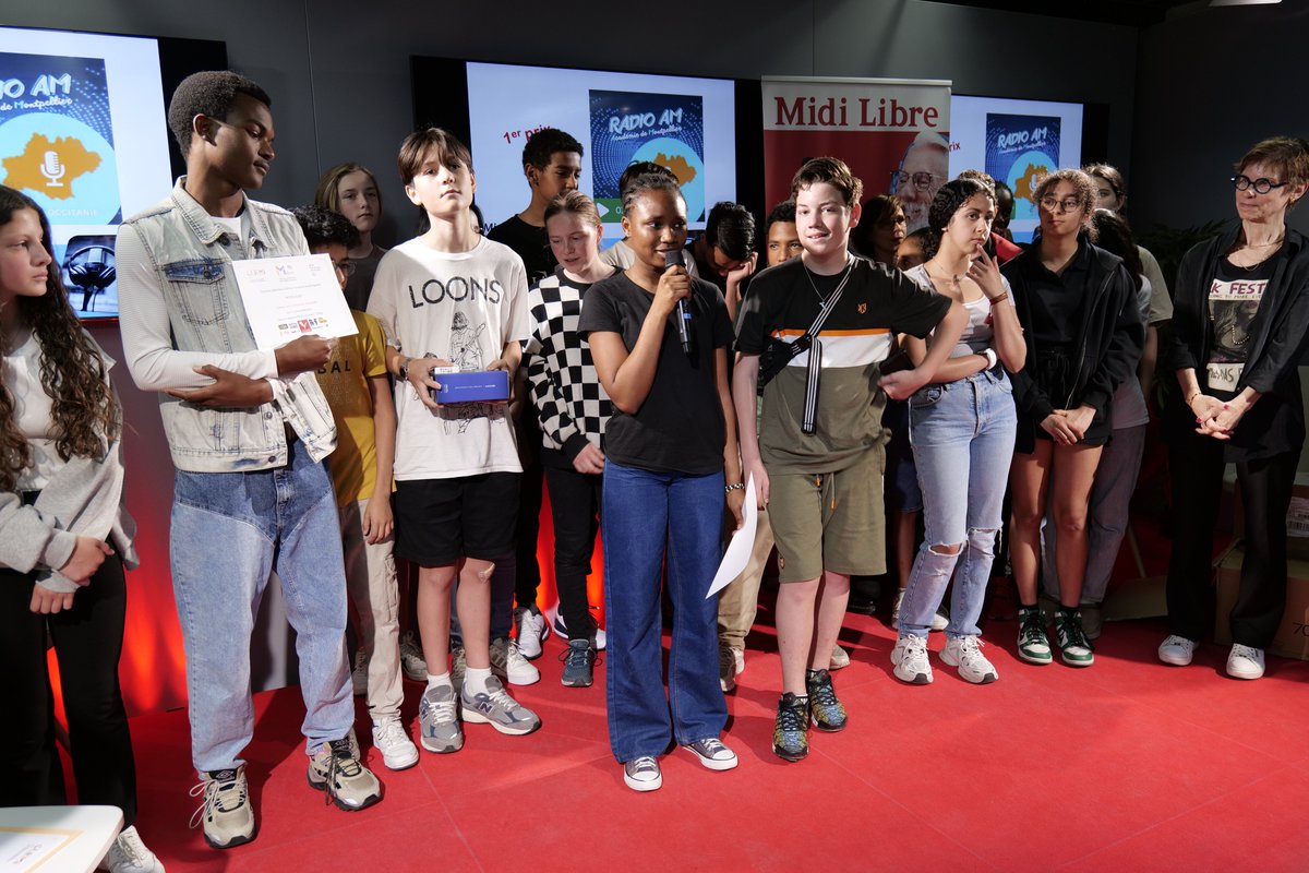 #EducMédiasInfo |📰Plus de 200  élèves et professeurs sont réunis chez @Midilibre pour la remise des prix #Médiatiks ! Le jury souligne la grande qualité des productions scolaires. L'EMI est l’un des piliers du parcours citoyen de nos jeunes. 
Palmarès🔗pedagogie.ac-montpellier.fr/concours-media…