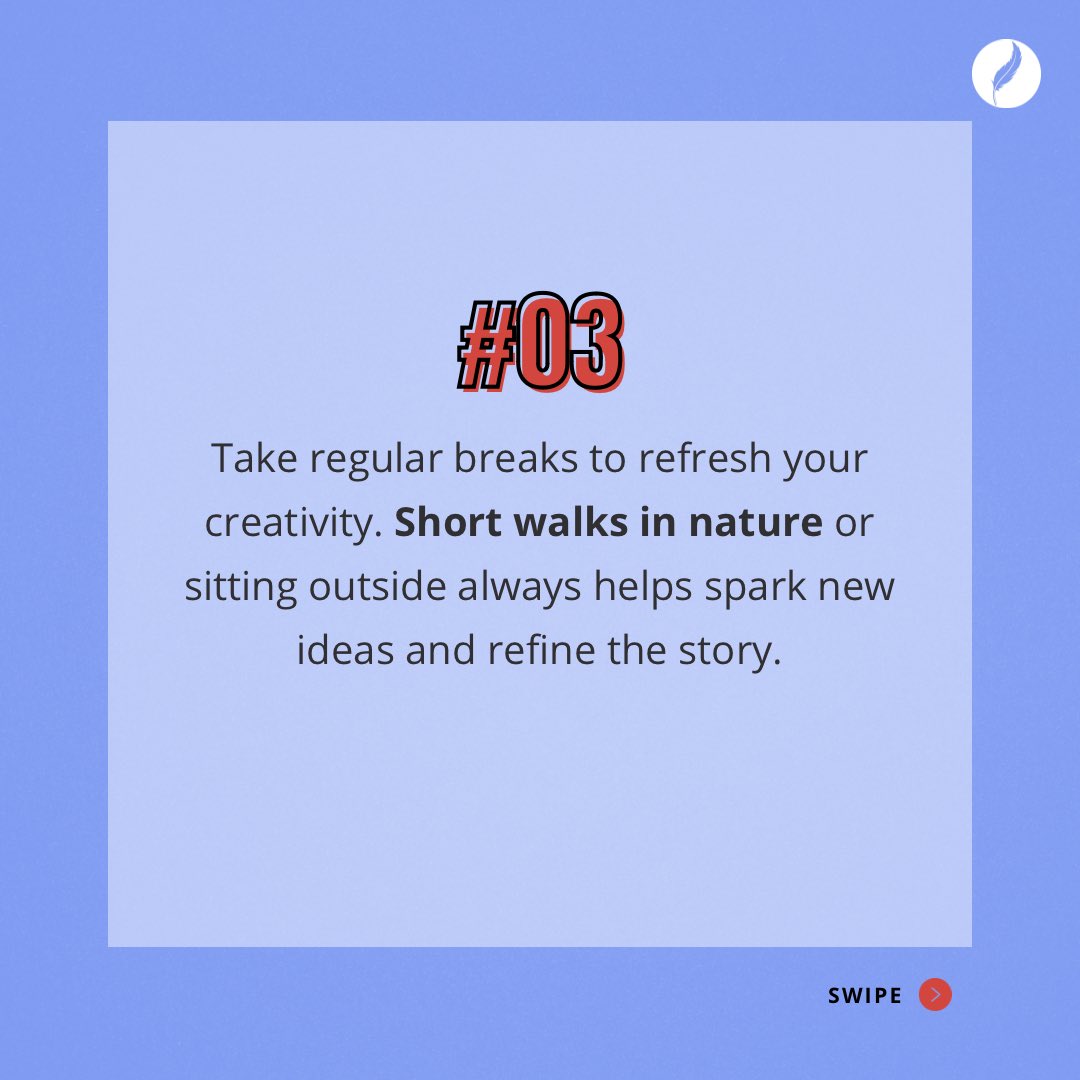 AuthorInMeUK's tweet image. What’s your writing ritual? Share your secrets in the comments! Let’s inspire each other to dive into the writing zone.  
Find the 4th tip here -  instagram.com/p/C7oloalNszC/…

#WritingRitual #writingtips #aspiringauthor #write #writer #author #books #read #bookstagram #bookclub