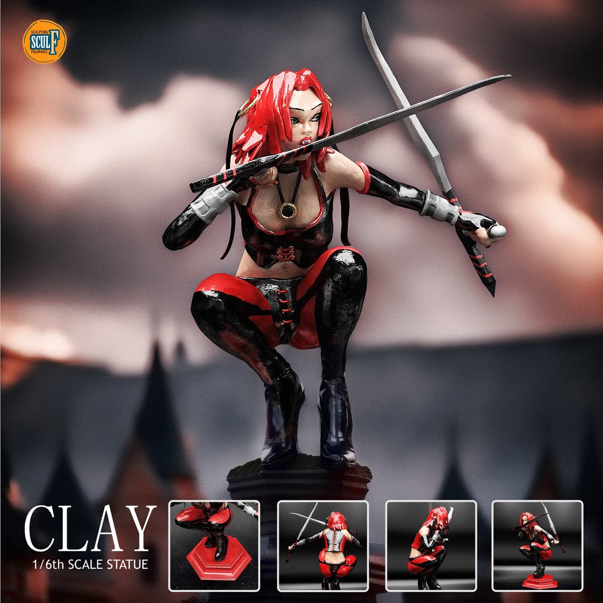 sculf80's tweet photo. Custom statue BloodrayneAvailable for order. #bloodrayne #statue #custom #vamp #vampire #customstatue #figure #figurine #rayne #blood #dhampir #rayne #bloodrayne2 #blood #statue #figurine #hybrid #videogame #bloodraynerevamped #bloodraynebetrayal https://t.co/62uaZBtCy2