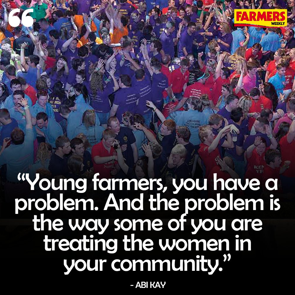 🗣️ <a href="/FWAbiKay/">Abi Kay</a>: "One girl told me it had taken years to build her confidence back up after being used as “a toy” by drunk men at young farmers’ events."

READ MORE: fwi.co.uk/news/editors-v…