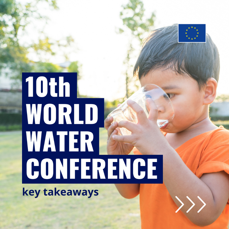 EU_Partnerships's tweet photo. At the 10th #WorldWaterConference, the EU highlighted its commitment to address the water crisis.

Through #GlobalGateway, we work with global partners to:
🚿 enhance access to water supply
💧 improve water management
🚰 expanding drinking water infrastructure

Here's a recap. 👇 https://t.co/vEP4Eez9df