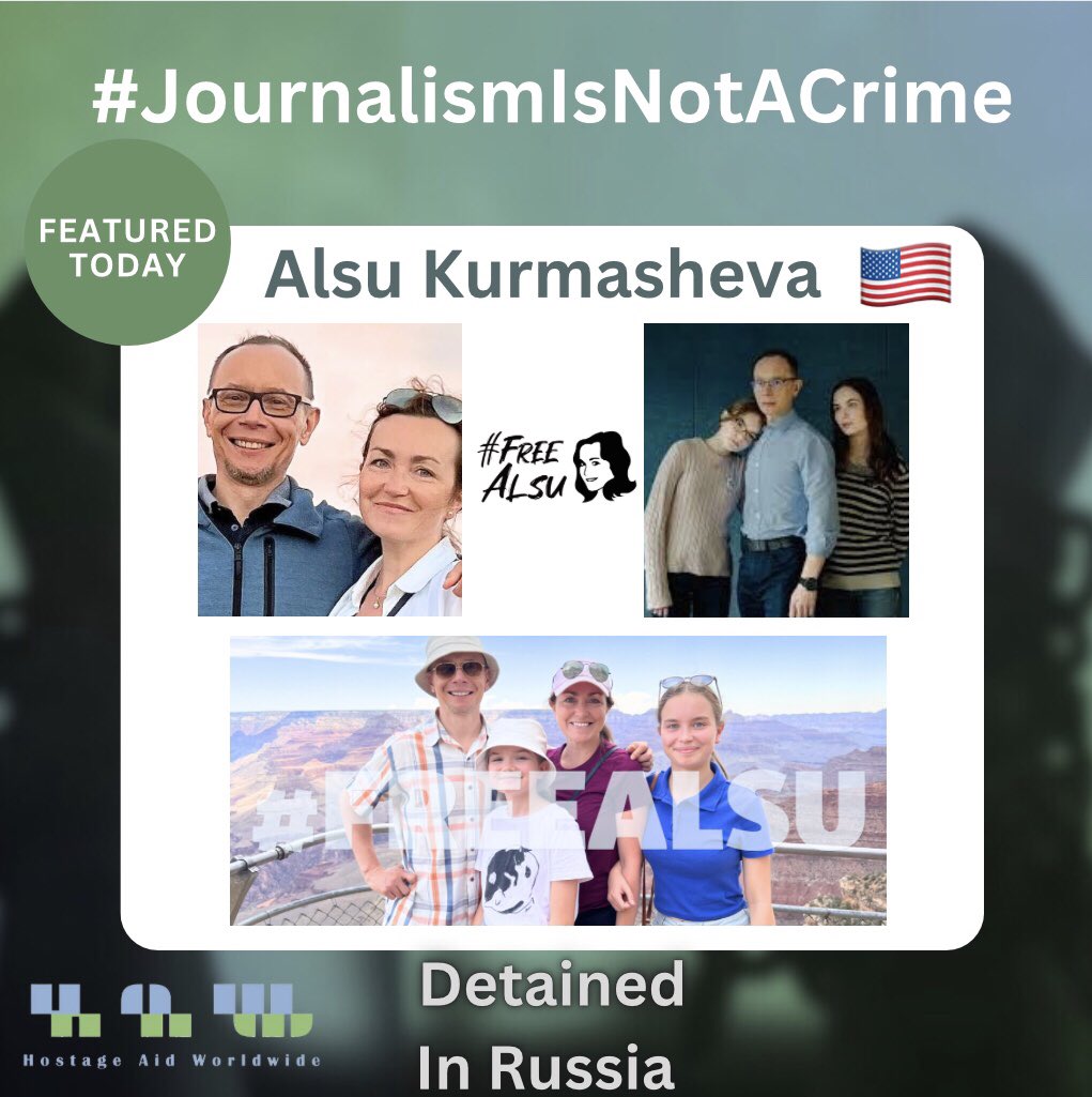 “The designation of Alsu as wrongfully detained is long overdue. I understand it will not bring her home immediately, but this will send a powerful signal to the Russian govt & also to her fellow journalists. Now that @POTUS at the #WHCD called on the Russian leader to release