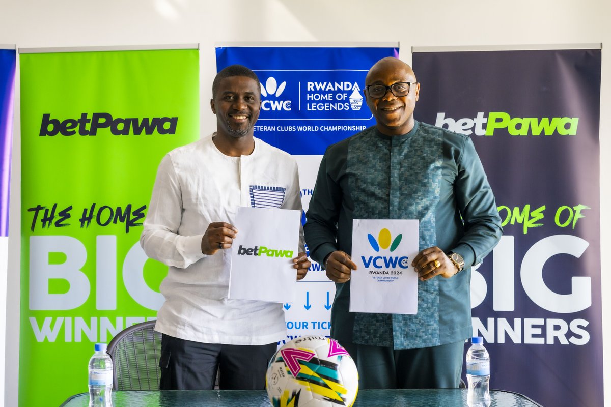 betPawaSL's tweet image. 🤝 betPawa will be a partner of the @VCWC2024 tournament featuring 150 football legends from across the 🌍 incl:

✅ Ronaldinho
✅George Weah
✅Jay-Jay Okocha
✅Patrick Mboma
✅ Andy Cole
✅David Trezeguet

📅 The championship which will be held in Kigali, 🇷🇼 from 1-10 September